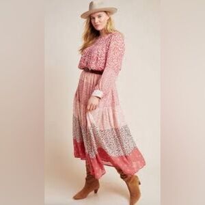 Anthropologie Dolan “Jodie” Tiered Maxi Dress Sz-L